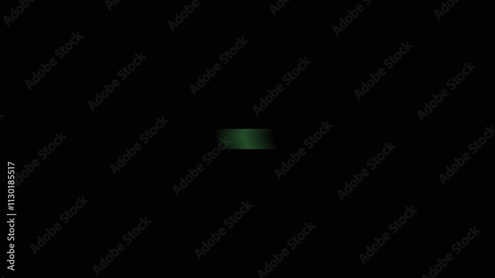 turning on and off tv effect on green screen. tv switch on and off green screen. analog green TV screen  animation. 