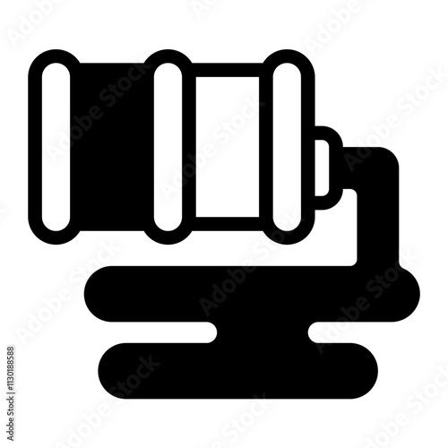 Oil Spill Glyph Icon