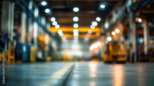 Wallpaper Mural Blurred background of industrial maintenance center with lights and machinery creating an atmospheric perspective for various uses Torontodigital.ca