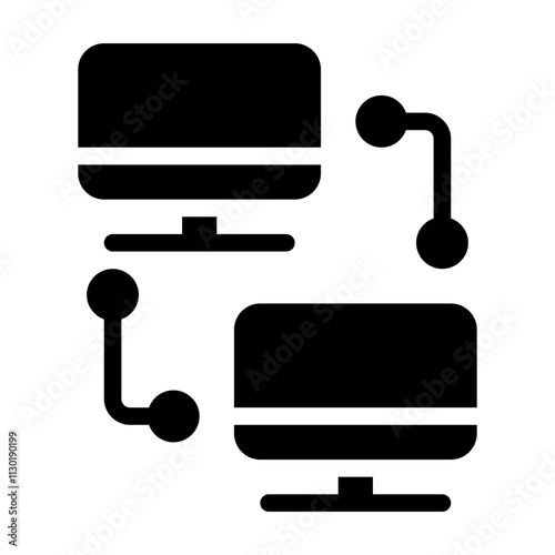 Peer to Peer Solid Icon