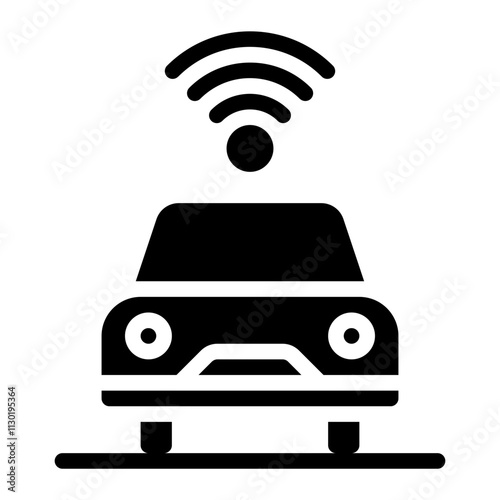 Smart Car Solid Icon