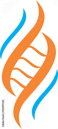 dna human polygon medic logo. sign