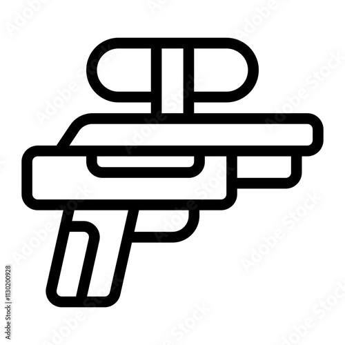 Water Gun Line Icon
