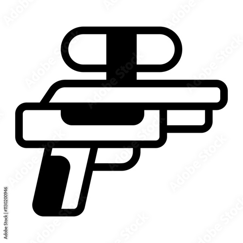 Water Gun Glyph Icon