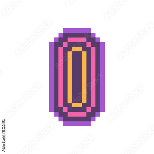 abstract shape retro pixel art