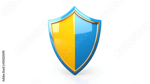 Shield depicting protection. shield 3d icon. Protection, defense and security concept symbol: blue and yellow shield on isolated on white background Free Download Shield depicting protection. shield 3d icon. Protection, defense and security concept symbol: blue and yellow shield on isolated on white background - GFXLoad