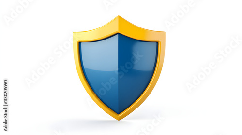 Shield depicting protection. shield 3d icon. Protection, defense and security concept symbol: blue and yellow shield on isolated on white background Free Download Shield depicting protection. shield 3d icon. Protection, defense and security concept symbol: blue and yellow shield on isolated on white background - GFXLoad