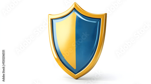 Shield depicting protection. shield 3d icon. Protection, defense and security concept symbol: blue and yellow shield on isolated on white background Free Download Shield depicting protection. shield 3d icon. Protection, defense and security concept symbol: blue and yellow shield on isolated on white background - GFXLoad
