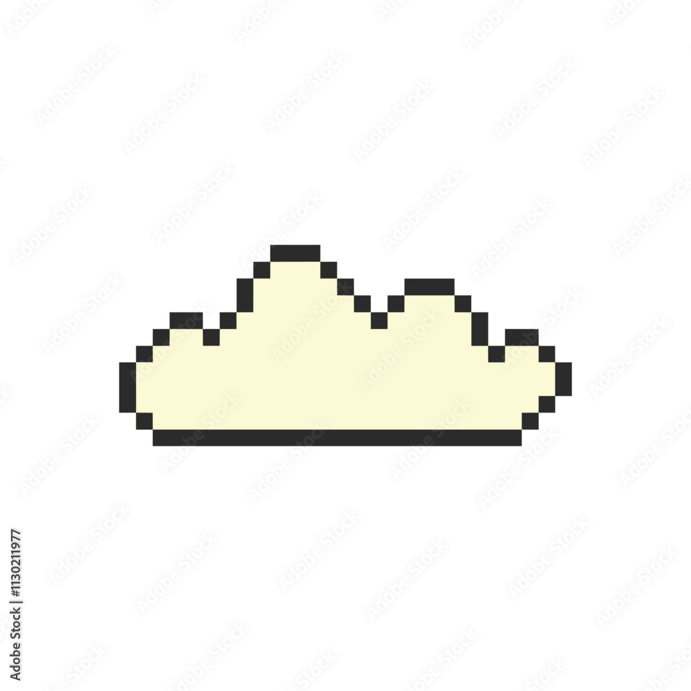 Fototapeta premium cloud pixel art for your needs