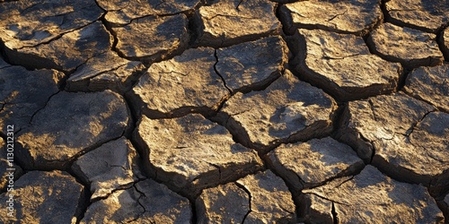 Pedology, The dry lakebed features an alkaline surface, known as an alkali flat, characterized by salt deposition and multi faceted soil cracks, displaying unique polygonal structures in pedology.