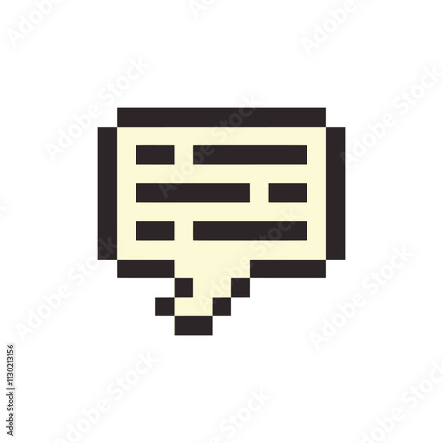 chat bubble pixel art for your needs
