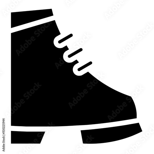 Boots Joggers Shoe Glyph Icon