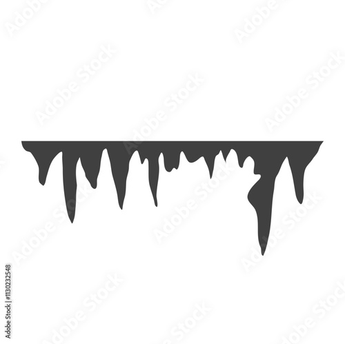 Stalactites and stalagmites. Natural growths and mineral formations geology underground rock.