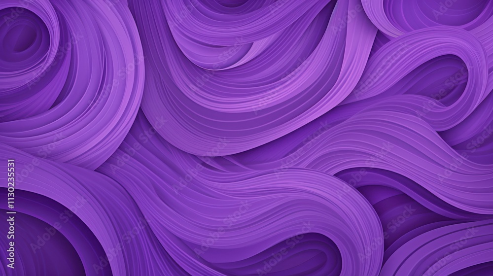 Obraz premium Abstract Purple Swirling Wave Pattern Design