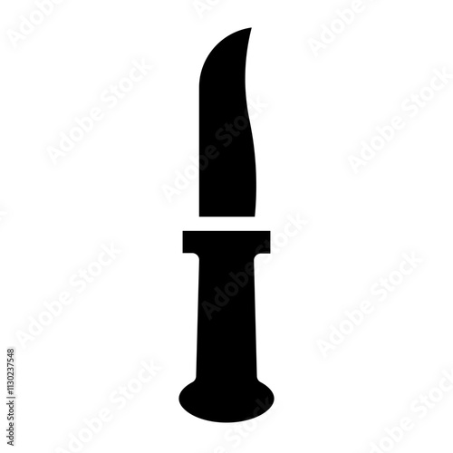 Blade Dagger Knife Glyph Icon