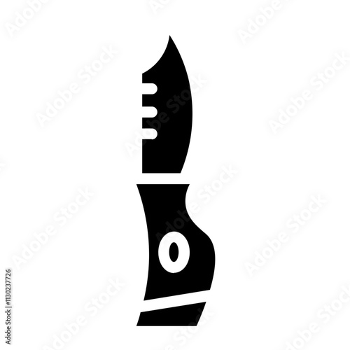 Blade Dagger Knife Glyph Icon