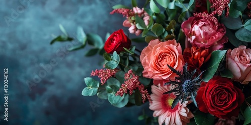 Stunning flowers for Valentine s Day and wedding scenes, creating a romantic atmosphere with beautiful flowers that enhance celebrations and special moments. Perfect choice for floral arrangements. photo