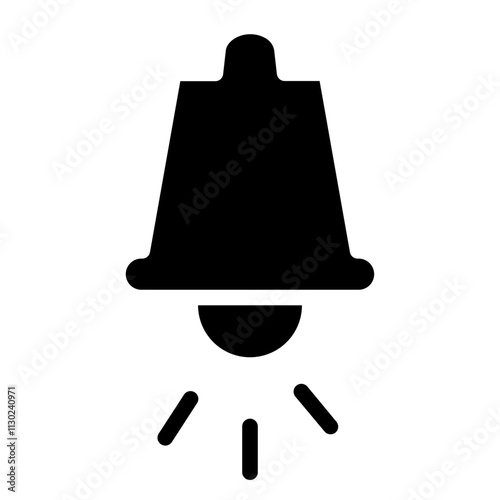 Alarm Bell Ring Glyph Icon