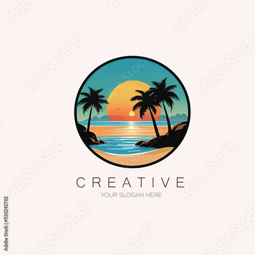 Wallpaper Mural Travel & Hotel Vector Logo Design Torontodigital.ca