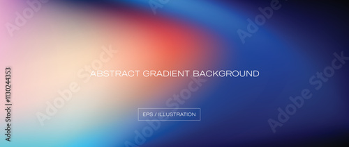 Warm Colors to Cool Blue Abstract Gradient Background with Vibrant Colors