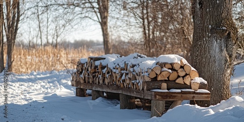 Gathering firewood and brushwood for the winter is an essential task. Ensuring ample firewood and brushwood for the winter can provide warmth and comfort during the colder months.