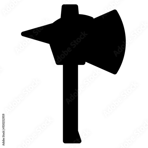 Axe Chop Tool Glyph Icon