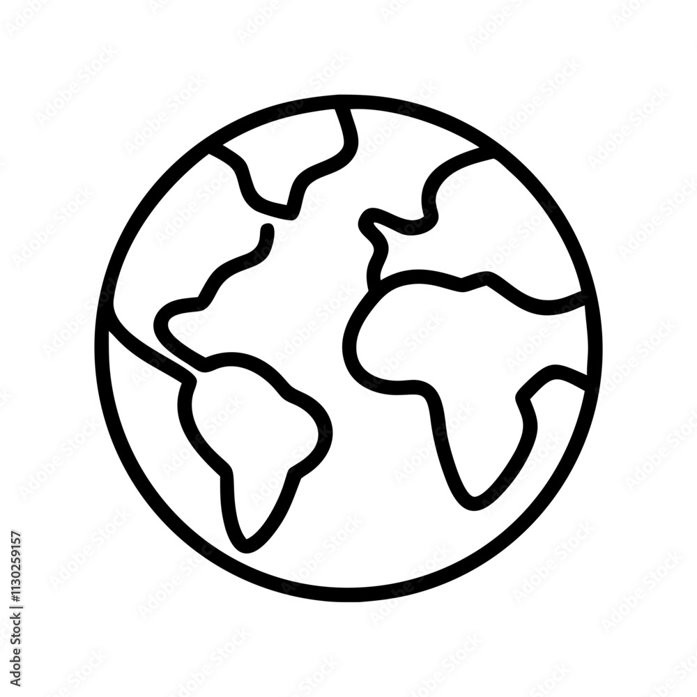 planet earth icon, earth day line art, earth day icon - simple black line art icon of planet earth, symbolizing earth day celebrations. earth day vector art. planet earth icon, earth day line art, earth day icon - simple black line art icon of planet earth, symbolizing earth day celebrations. earth day vector art.