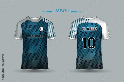 Blue White Jersey Design