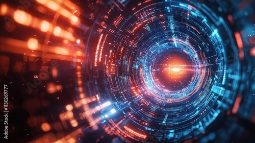 Wallpaper Mural Technology high tech abstract background, scientific progress Torontodigital.ca