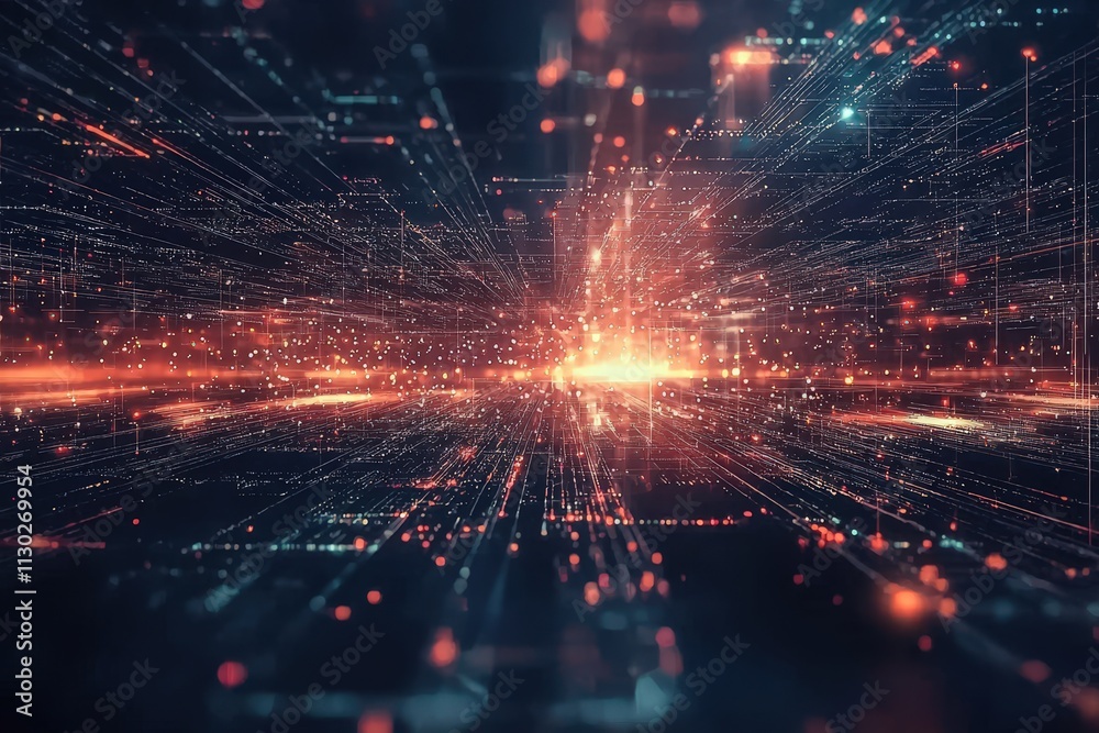 Obraz premium Technology high tech abstract background, scientific progress