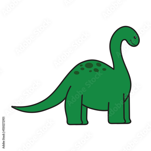 Cute Dinosaurus Illustration