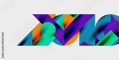 Vibrant abstract background circles with smooth gradients, creating a dynamic and modern design. Ideal for creative, tech, or contemporary-themed projects