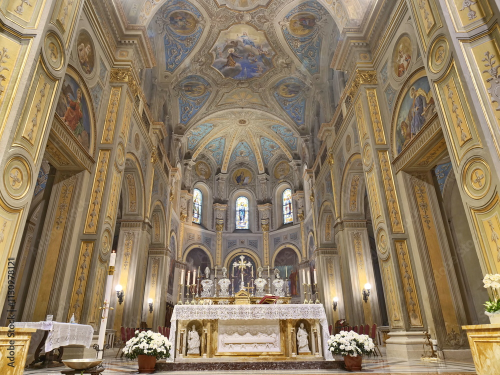 Obraz premium Cathedral of Saints Peter and Mark is the cathedral of Alexandria in Piazza Giovanni XXIII, Piedmont, Italy