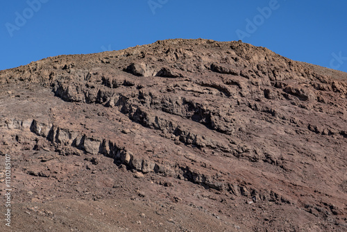 Dish Hill Crater. A cinder cone (or scoria cone) / Basalt Flow / volcano, San Bernardino County, California. Mojave Desert / Basin and Range Province. Bristol Mountains. Abandoned Mine Lands photo