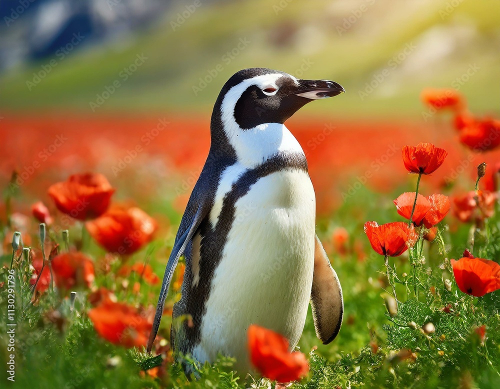 Fototapeta premium Auf einer Blumenwiese