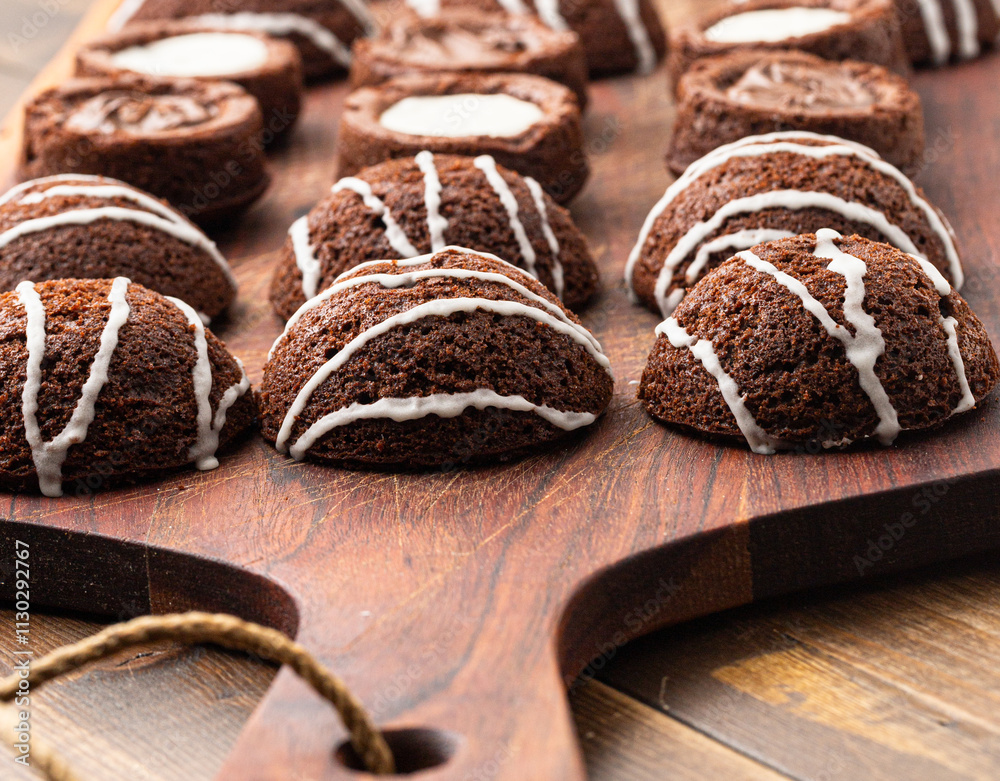 French-Inspired Chocolate Pastries with Glaze
