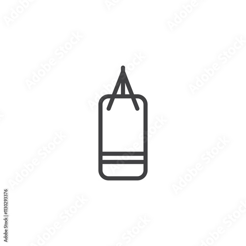 Heavy Punching Bag line icon