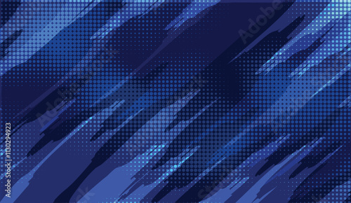 abstract blue digital background with halftone patterns and diagonal streaks. Perfect for modern design, presentations, or tech-related projects