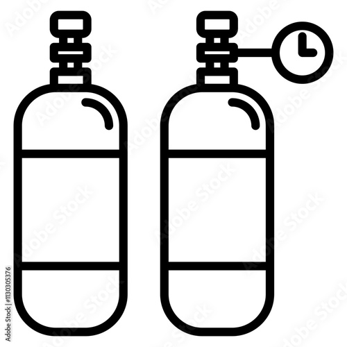 gas cylinder single icon