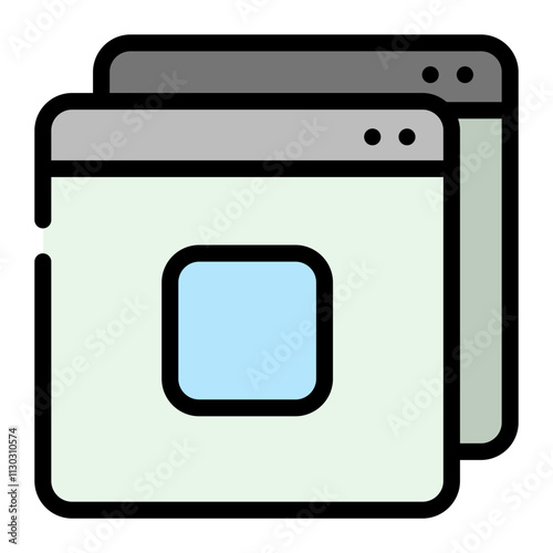 Dark Mode User Interface with Overlapping Windows for Software Development Design