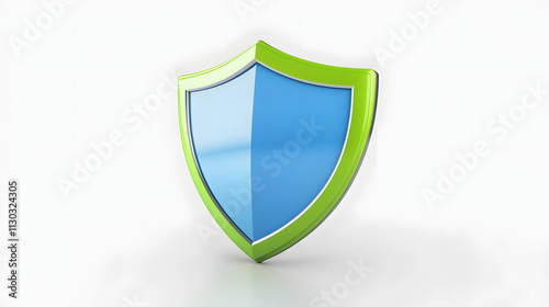 Free Download Shield depicting protection. shield 3d icon. Protection, defense and security concept symbol: blue and yellow shield on isolated on white background - GFXLoad