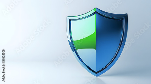 Free Download Shield depicting protection. shield 3d icon. Protection, defense and security concept symbol: blue and yellow shield on isolated on white background - GFXLoad