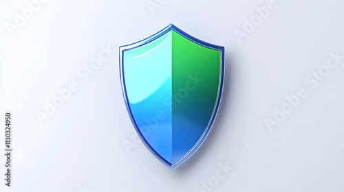 Free Download Shield depicting protection. shield 3d icon. Protection, defense and security concept symbol: blue and yellow shield on isolated on white background - GFXLoad