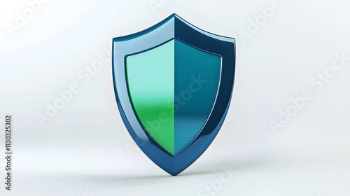 Free Download Shield depicting protection. shield 3d icon. Protection, defense and security concept symbol: blue and yellow shield on isolated on white background - GFXLoad