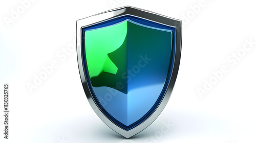 Free Download Shield depicting protection. shield 3d icon. Protection, defense and security concept symbol: blue and yellow shield on isolated on white background - GFXLoad
