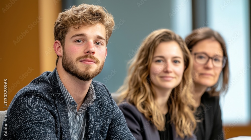 Fototapeta premium During the interview, the job seeker confidently explained LLMs to the panel, detailing how these large language models are revolutionizing the field of artificial intelligence