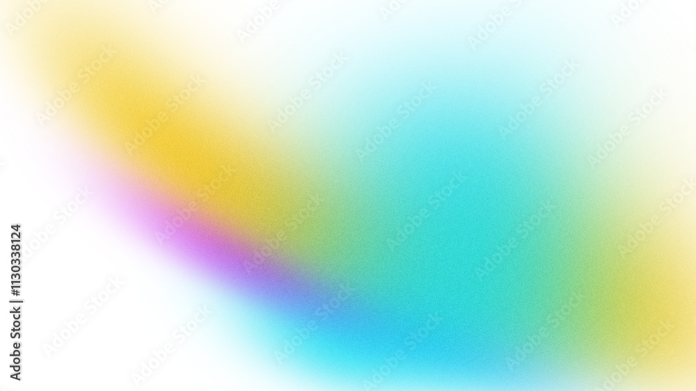 Obraz premium Blue yellow, color gradient rough abstract background shine bright light and glow shapes empty space , grainy noise grungy texture on transparent background