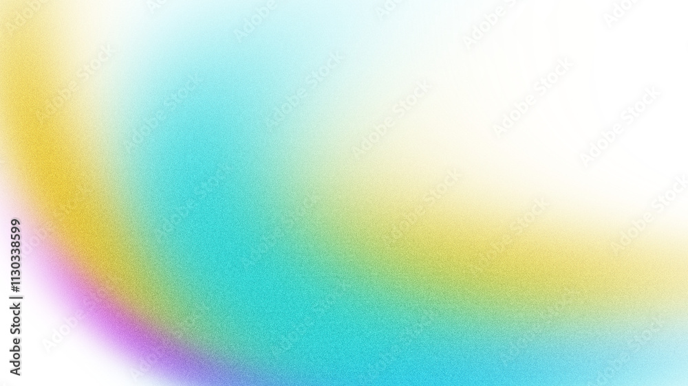 Obraz premium Blue yellow, color gradient rough abstract background shine bright light and glow shapes empty space , grainy noise grungy texture on transparent background