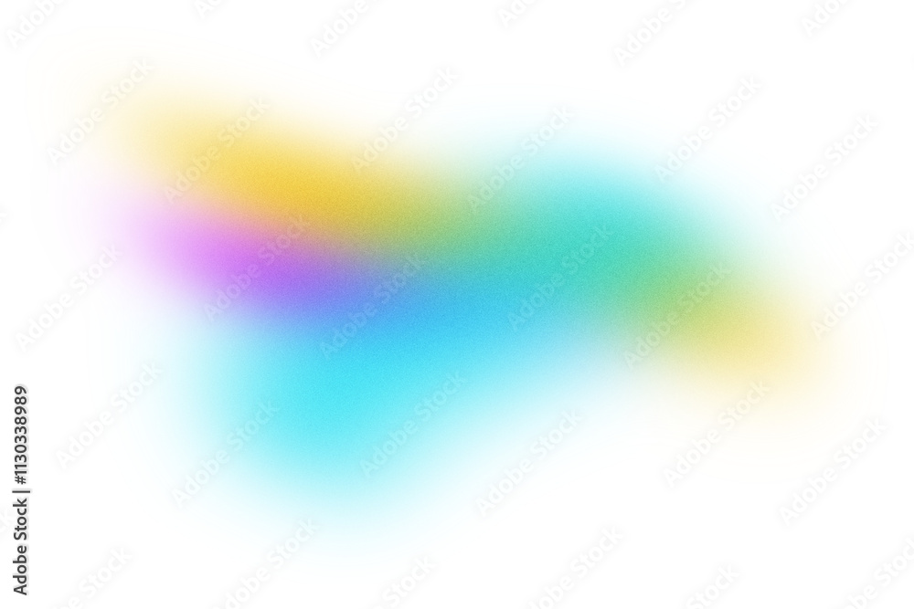 Obraz premium Blue yellow, color gradient rough abstract background shine bright light and glow shapes empty space , grainy noise grungy texture on transparent background