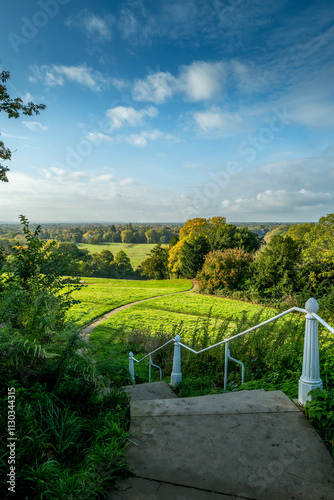 A view from Richmond Hill in South West London at the start of Autumn photo